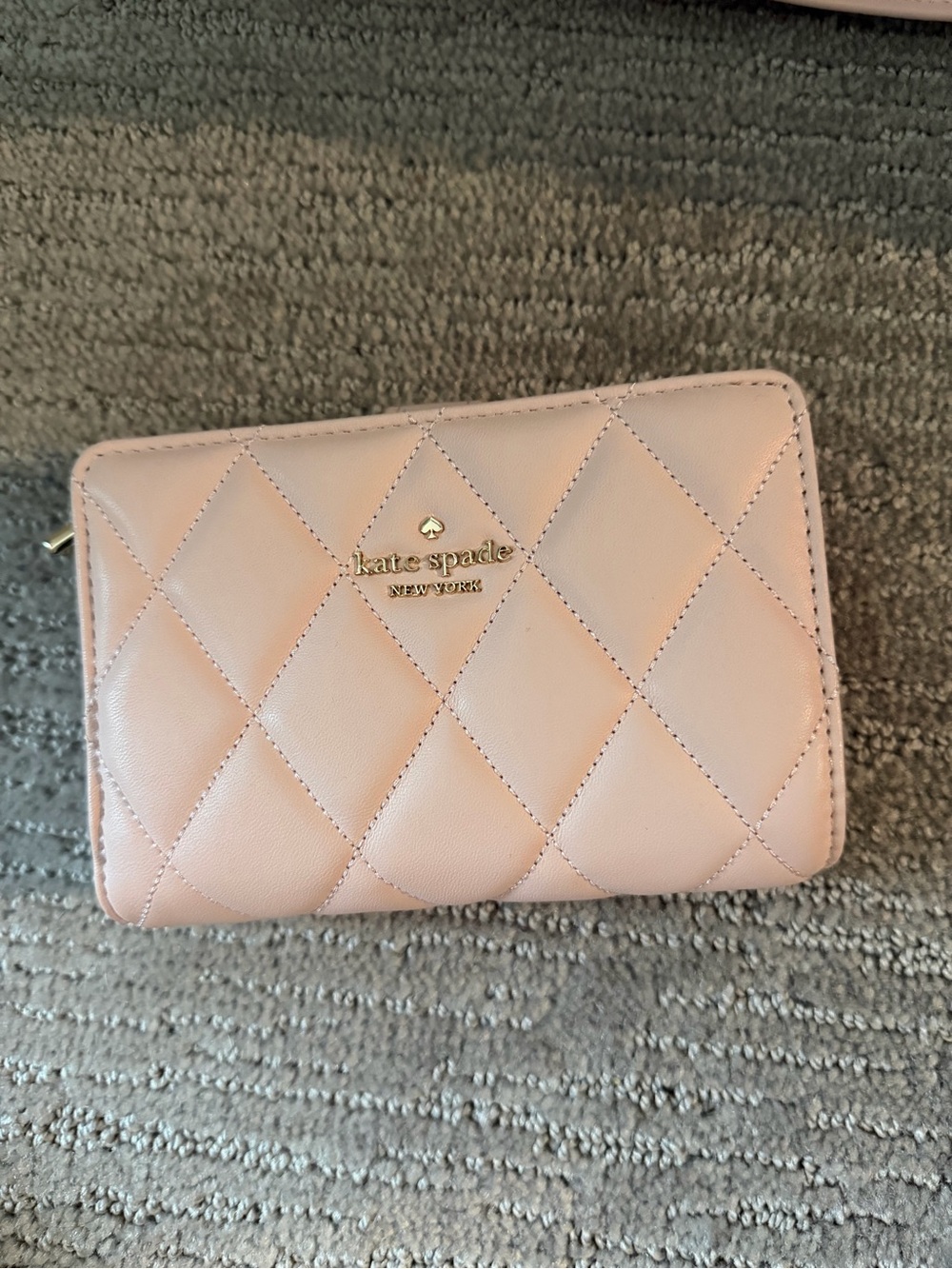 Kate Spade Quilted Blush Pink Chain Bag w/ Matching Wallet — FREE SHIPPING!! - Picture 3 of 4